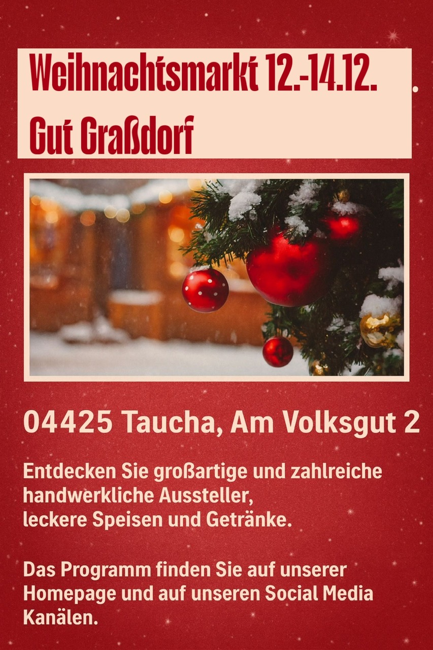 12. bis 14. Dezember – Graßdorfer Weihnachtsmarkt