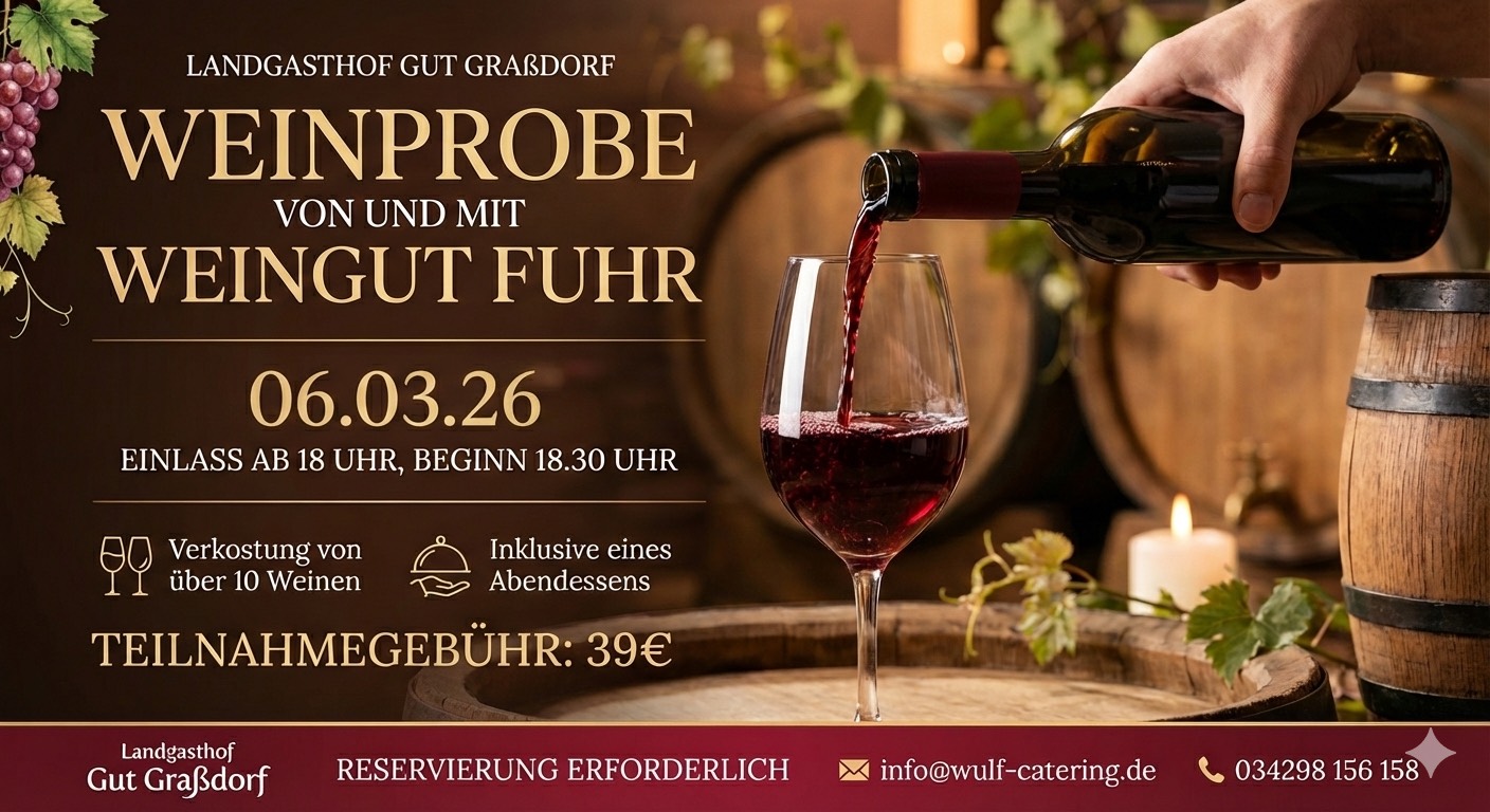 Weinverkostung mit dem Weinhaus Fuhr